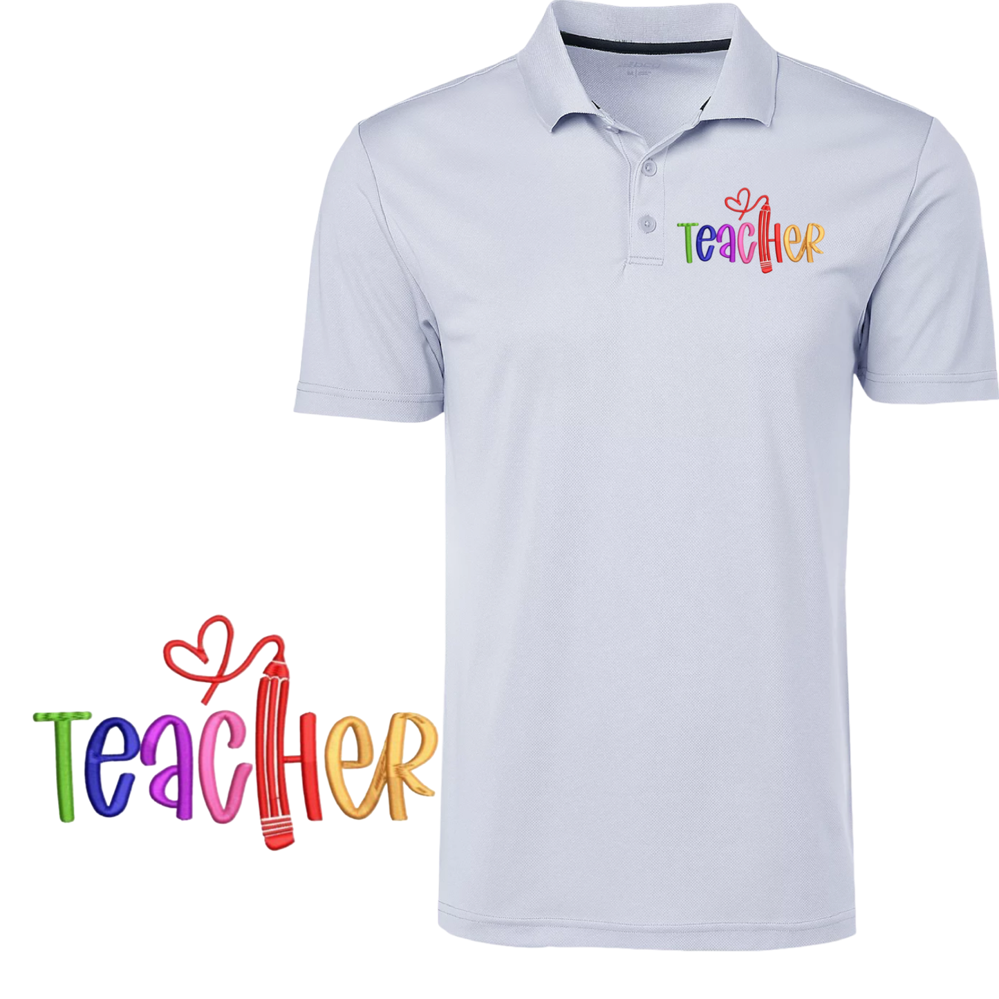 Embroidered Polo-Teacher7